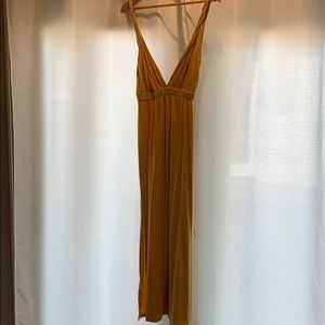 Yellow maxi dress
